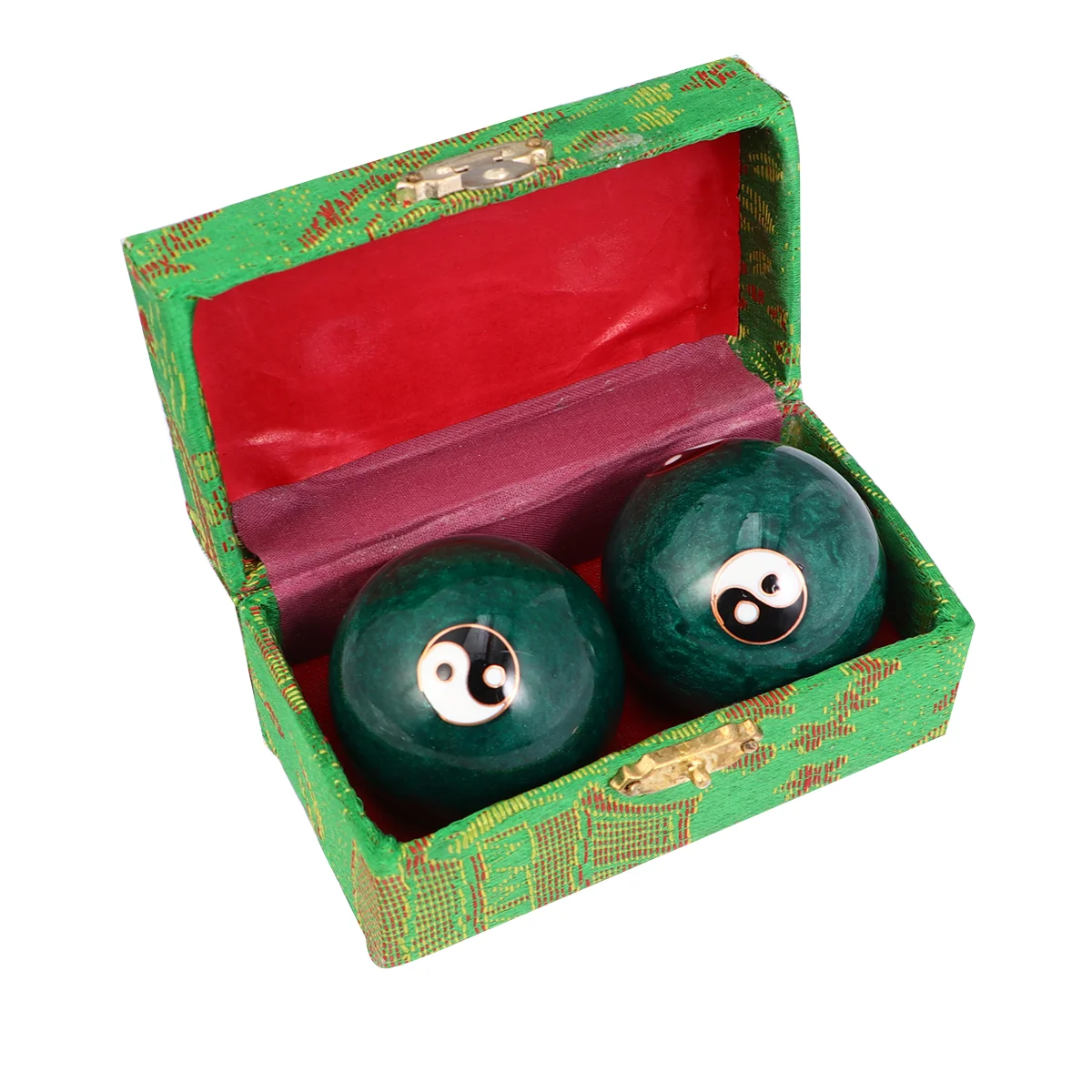 Of Massage Balls Chinese Tai Chi Chimes Traditional Hand Joints Massage Ball Green Enamel Exercise Ball Massage Stones