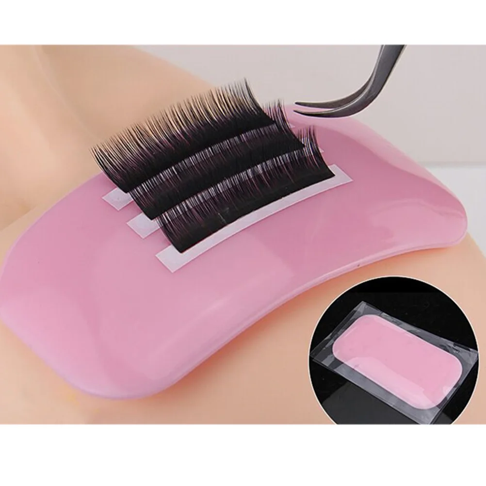 

3Pcs Premium Silicone Eyelash Pads Extension Thickened Support Tool Soft Non-Irritating Lash Graft Accessories for Home Barber