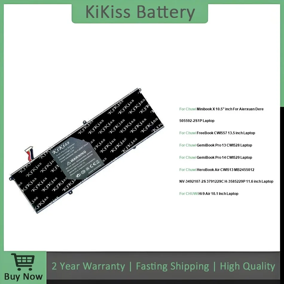 

Battery For Chuwi 10.5" Freebook Gemibook Herobook HI Minibook 9 13 13.5 14 Inch Laptop Pro Mini 5059B4-2S-1Cwi528no Frame
