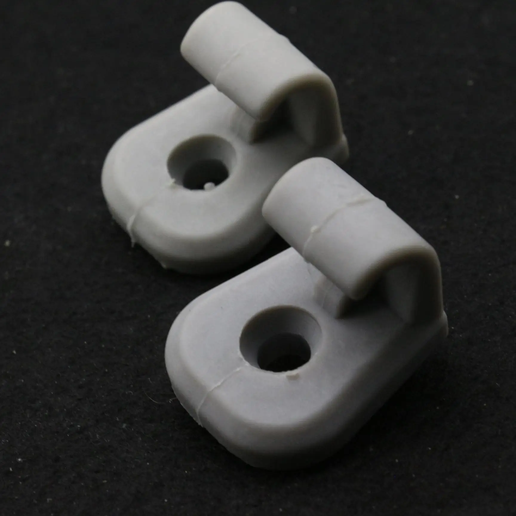 2 Pcs Sun Visor Clips Retainer Fit For Mitsubishi Outlander Sport 2011–2019 Lancer 2006 / 2012–2017 MR653862 Gray Fastener
