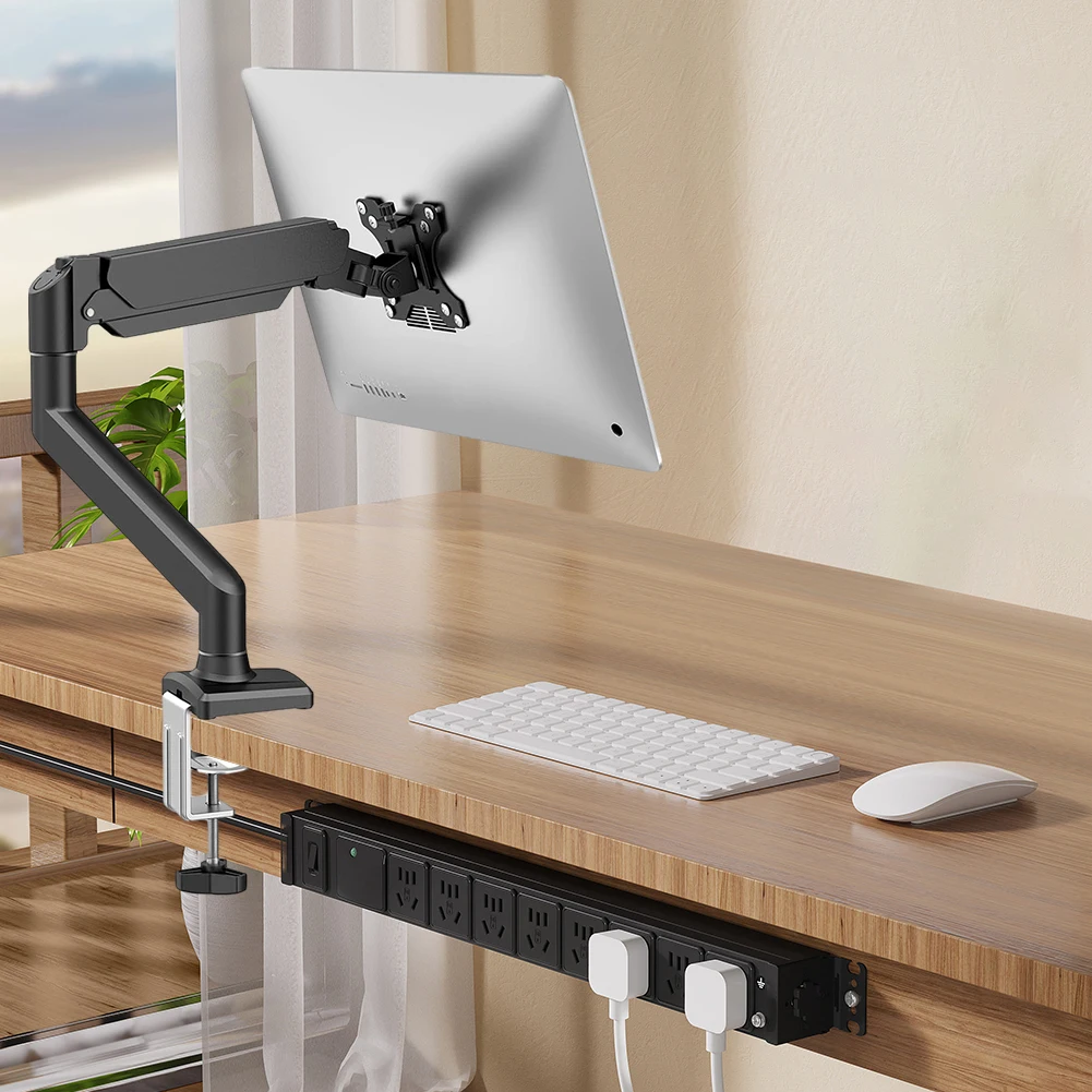 

Single Monitor Stand Rotating Monitor Holder Holds 4.9 To 19.8lbs Computer Monitor Stand for 13 To 32 Inch Computer Screens