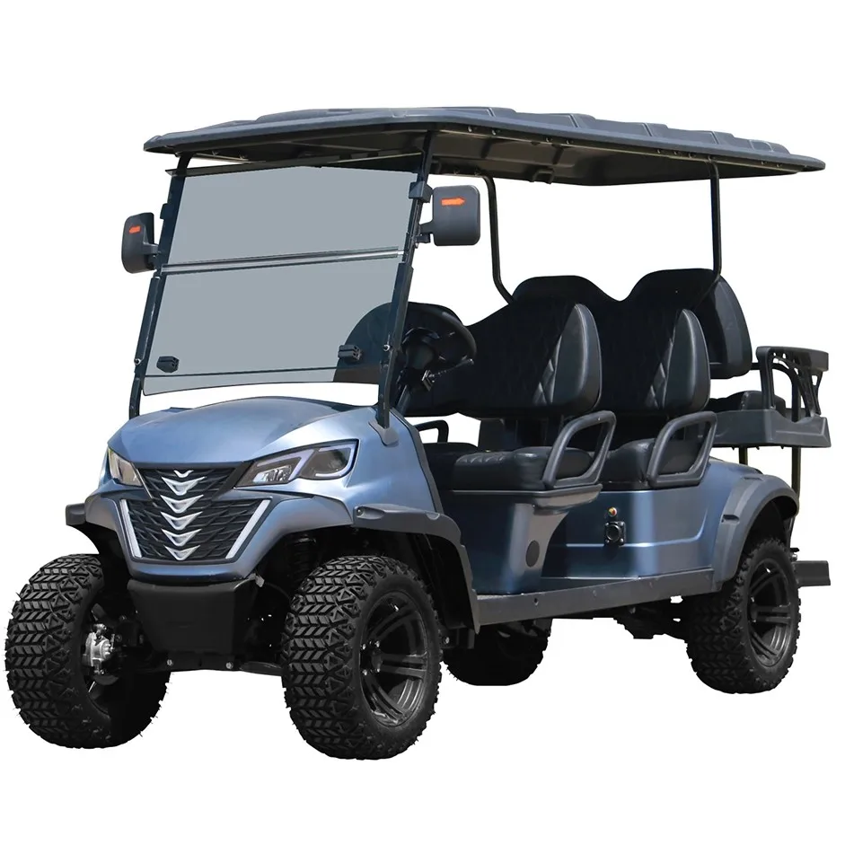 48/72V Exclusive Style Modern Fashion 2025 Brand New Design 4 Seat Sightseeing Bus Club Cart Electric Golf Buggy Hunting Cart