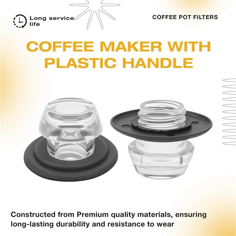 AAAN-12 Sets Percolator Parts Top And Washer Ring For Farberwareyosemite Coffee Percolators Replacement Coffee Pot Filters