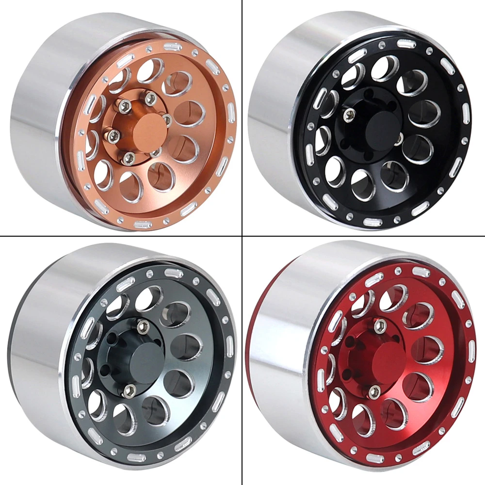 

4 шт. 1,9-металлический обод ступицы колеса с отверстием для 1/10 Rc Crawler Traxxas Axial Trx4 Trx-6 Scx10 Yikong Trx4 Redcat Rgt Mjx D90