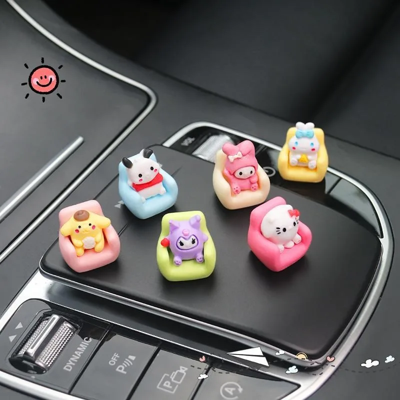 Sanrio Cartoon Kuromi Cinnamoroll My Melody Anime Car Interior Accessories Ornaments Accessories Decoration Cute New Style