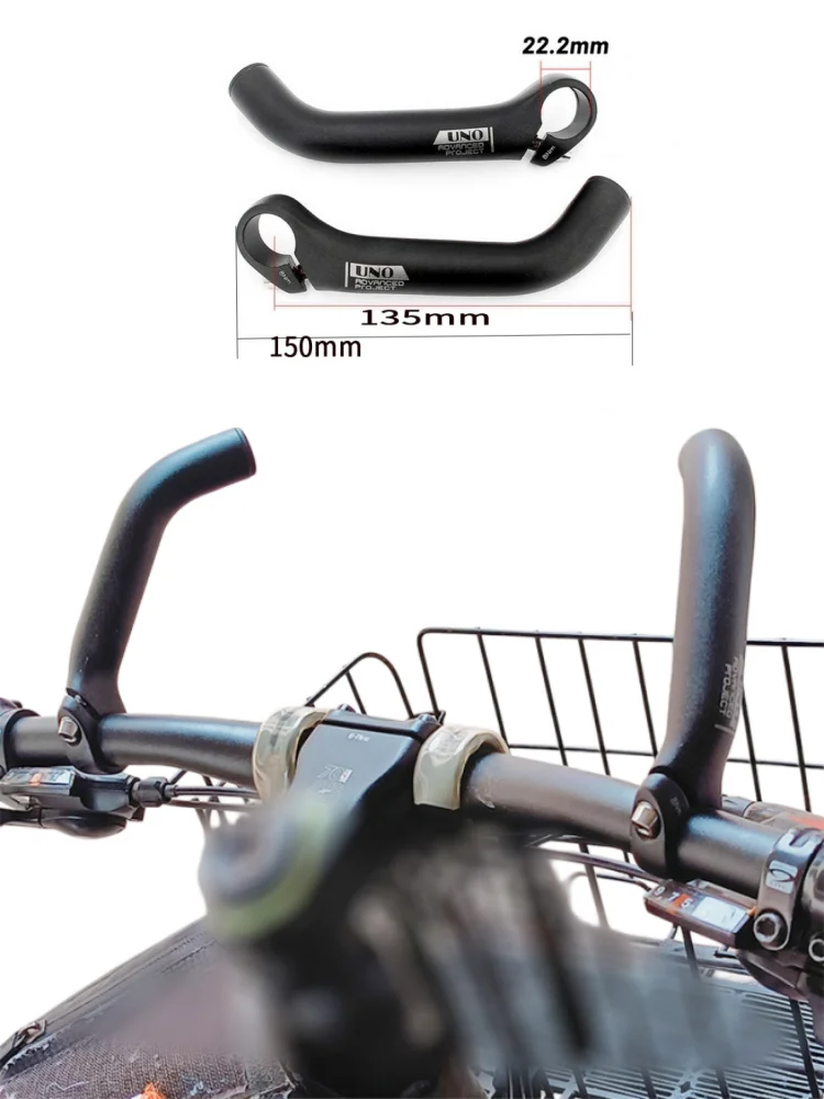 AliExpress NONE UNO Bike Inner Handle Bar Grips Ergonomic Design Cycling Small Auxiliary HandleAluminum Mountain Bicycle Vice Handle Rest Handle