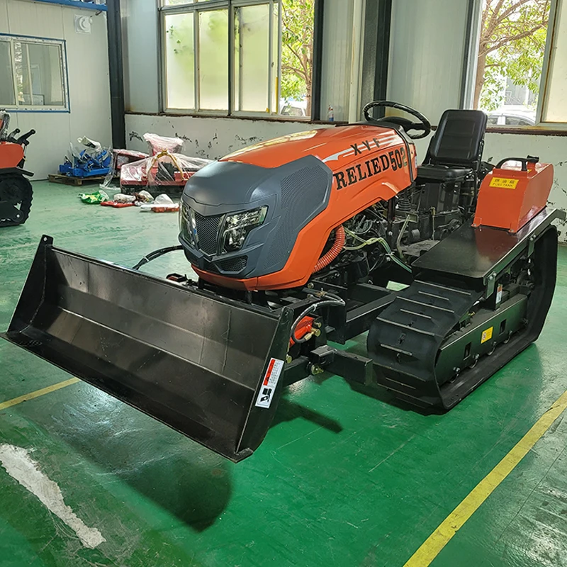 

Customized Multifunctional Crawler Rotary Tiller for Cultivation, 60 HP Crawler Tractor, Upgraded Mini Tiller