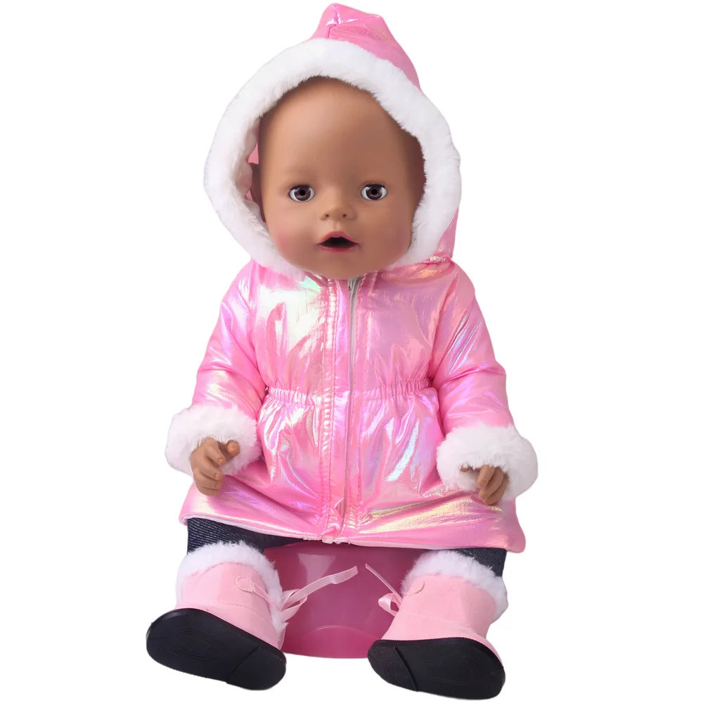 43 cm Doll Clothes Down Jackets Warm Coat for American Girl Doll Accessories Fashion New Baby Born Down Jackets Suit 18inch Doll