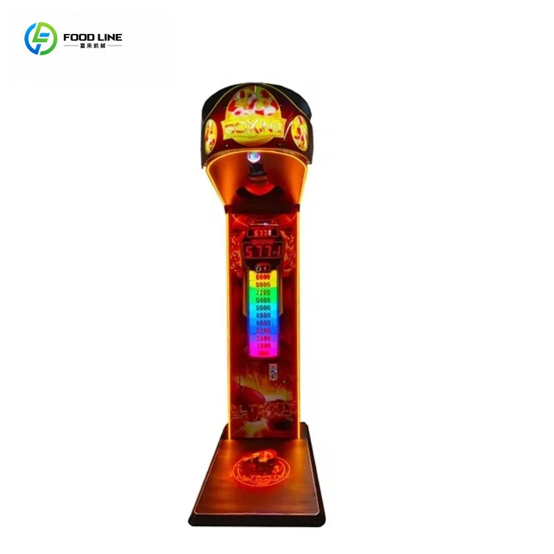 Interactive Sports Arcade Boxing Game Console Hot Sale Coin Operated Sandbag Punch Strength Measuring Exchange Machine