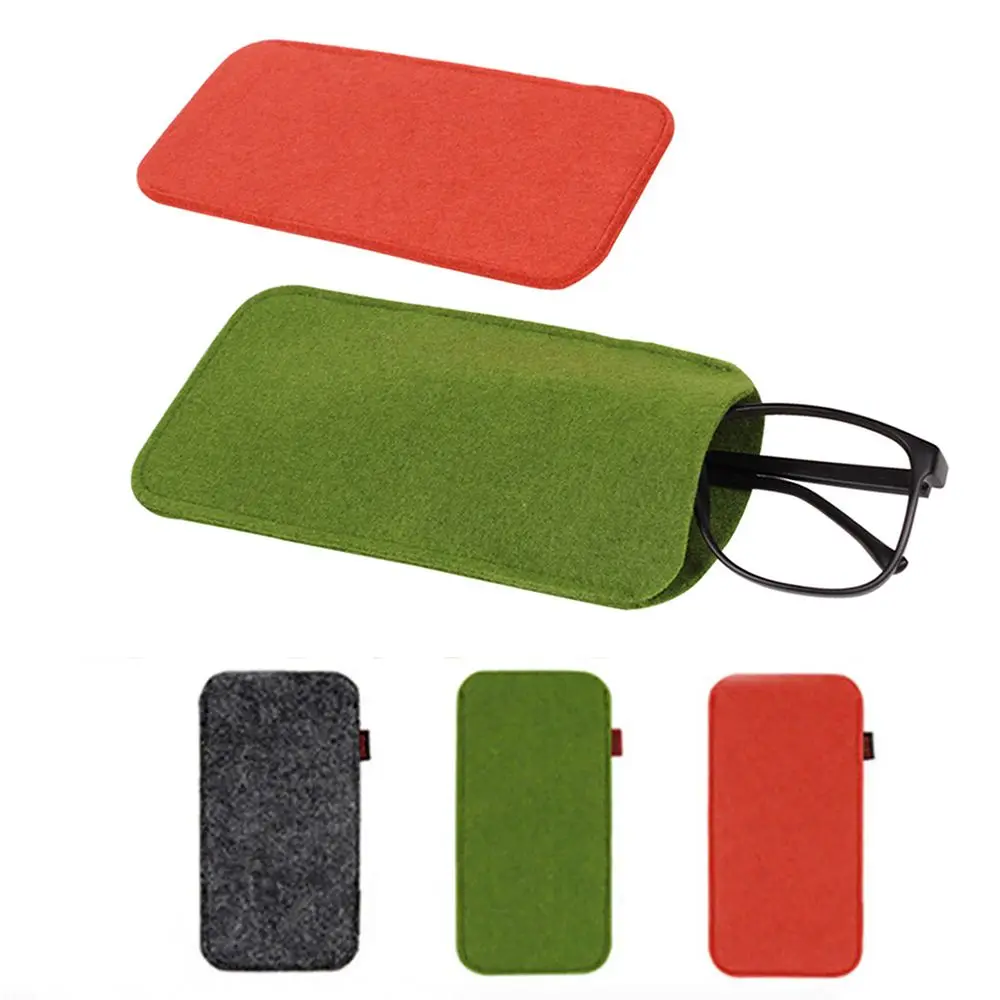 18*9cm Unisex Sunglasses Felt Cloth Container Acceaaories Glasses Box Glasses Bags Sunglasses Bag Glasses Storage