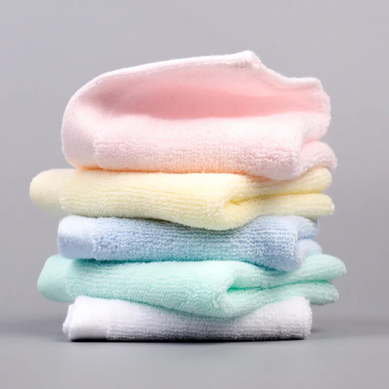 1Pc 20x20cm Small Solid Color Cotton Soft Absorbent Home Bathroom Children Kids Baby Square Face Towel