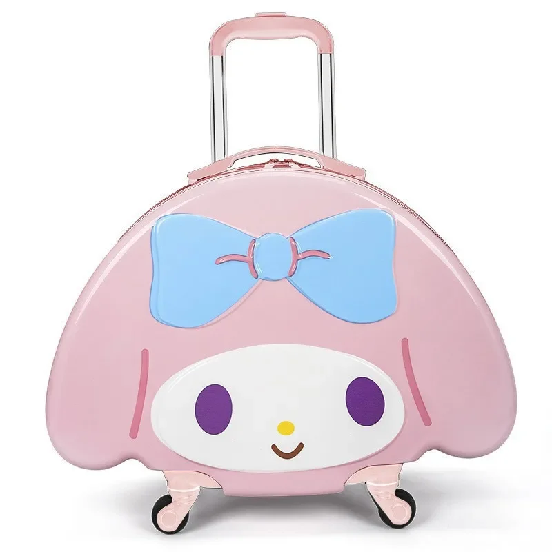 Kuromi Cinnamoroll Anime Kawaii Sanrio Children Travel Luggage Cute Ins My Melody Boarding Storage Box Lovely Gifts for Kids