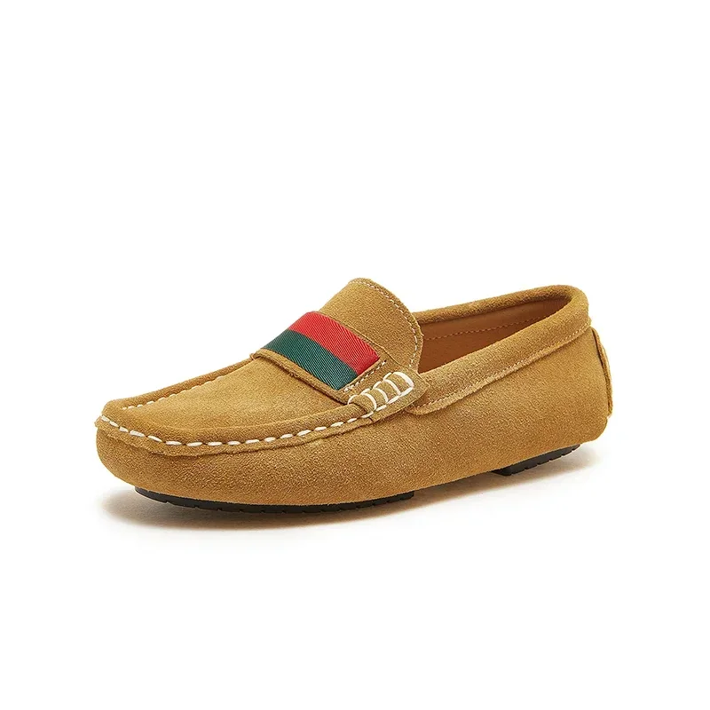 

Children Moccasins 26-37 Boys Leather Shoes Black White for School Party Wedding Kids Formal Flats Loafers Slip-on Soft Loafers