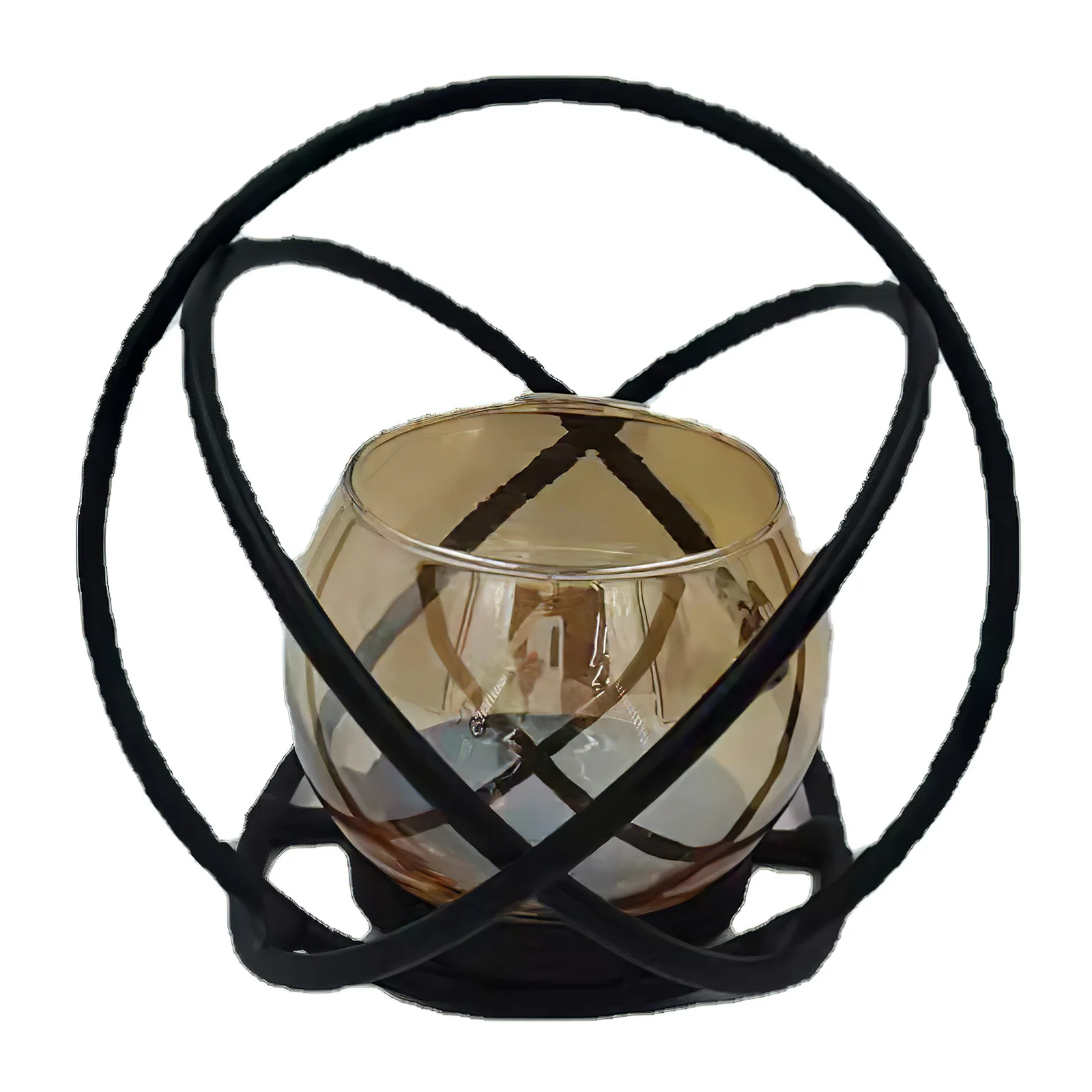 2Pcs Iron Holder Elegant Pumpkin Design Autumn Holiday Tabletop Decoration for Dinner Parties Iron Holders