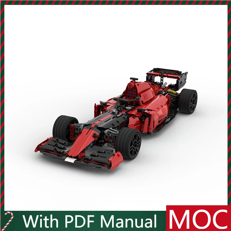 

Популярная технология 1320 шт., красная гоночная модель суперкара, строительные блоки, скоростной автомобиль, кирпичи, игрушки для детей и взрослых, рождественские подарки