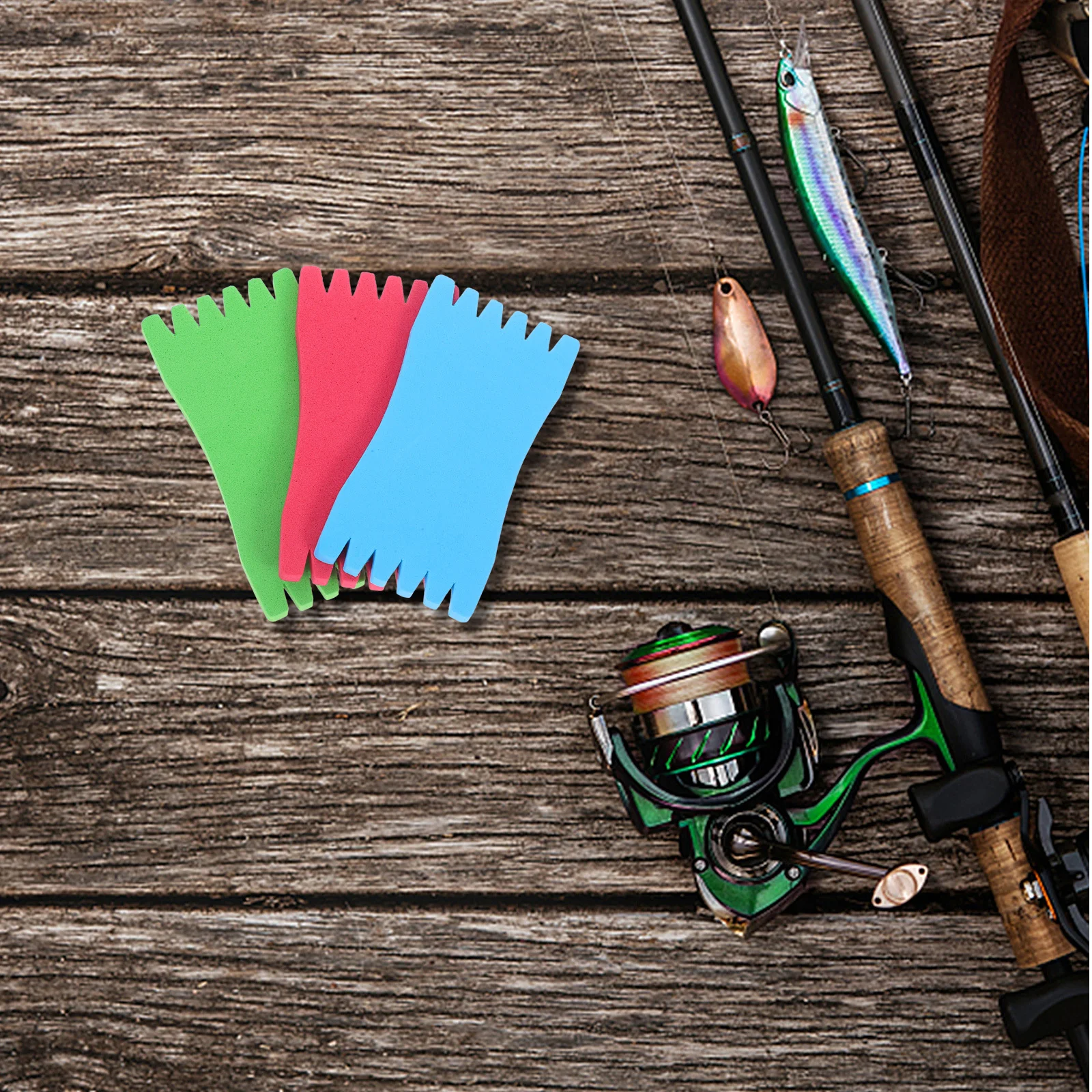 

20Pcs Eva Fishing Line Bobbin Spool Tool Portable Lightweight for Hooks Storage and Headphone Cable Winding Gear Size 2