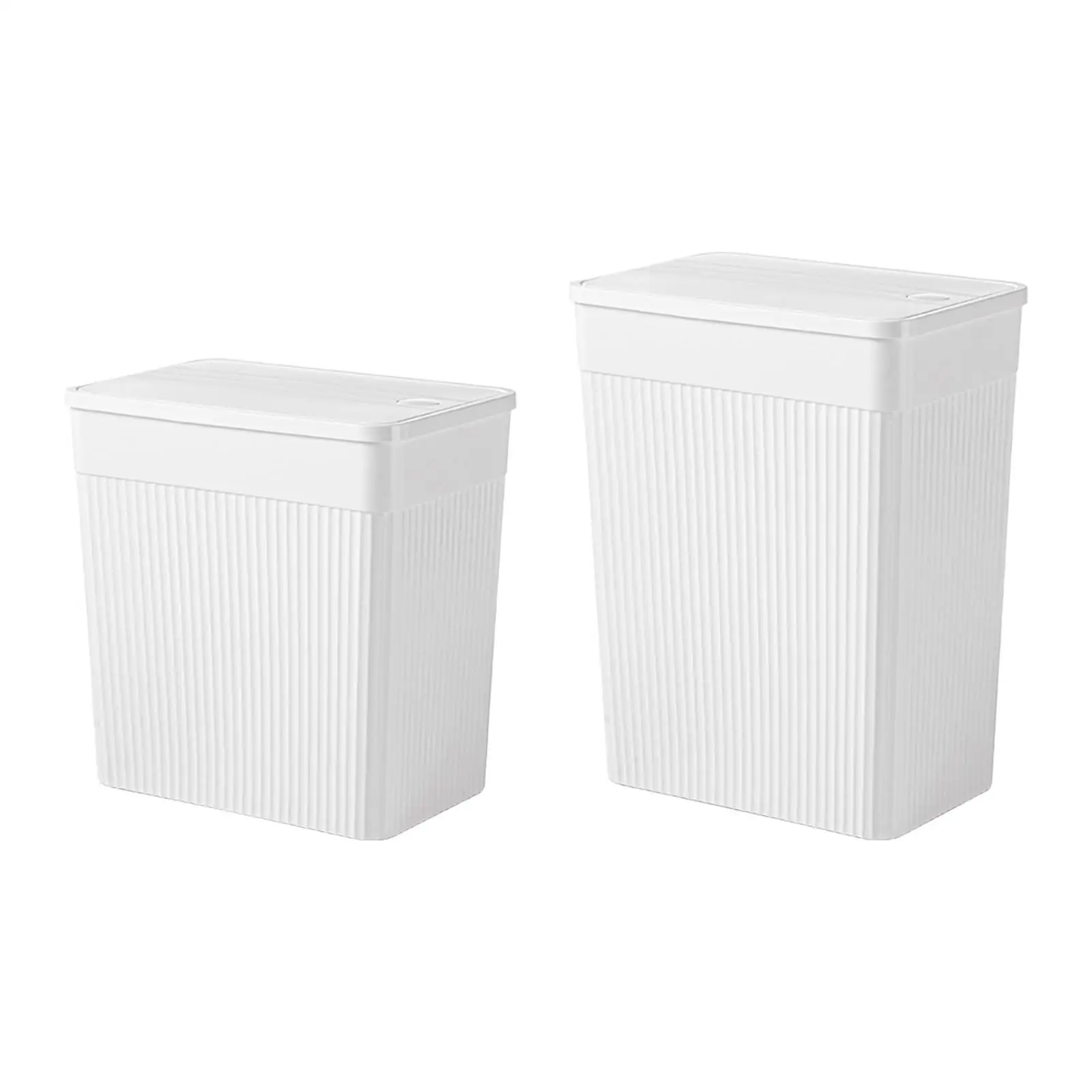 Trash Can with Lid Garbage Can Modern Household Small Waste Bin Wastebasket for Office Kitchen Bathroom Dorm Bedroom