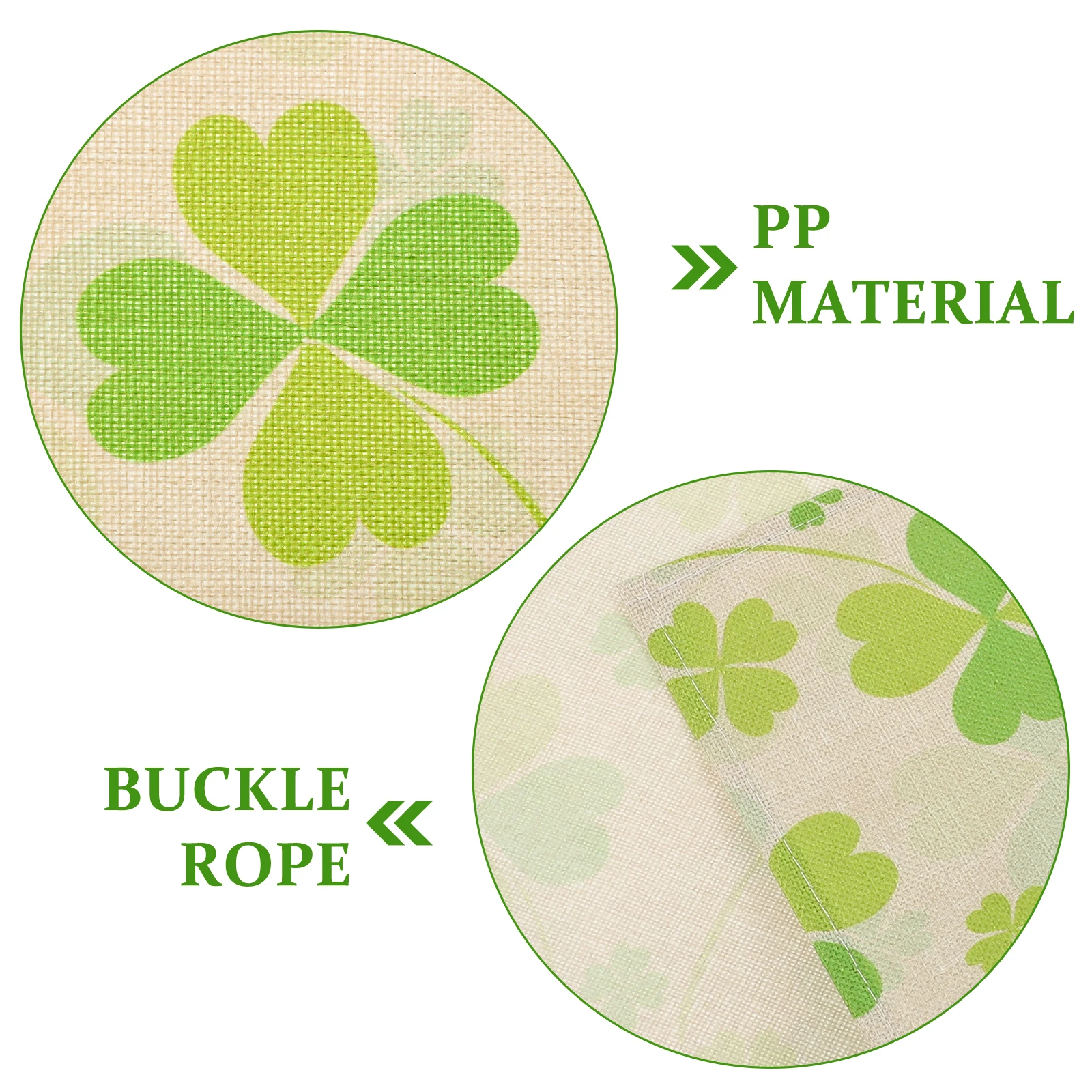

4 Pcs Four-leaf Clover Table Mat Decorations for St Patrick's Day Irish Placemats Party Patty's Cotton Linen Festive Ornament