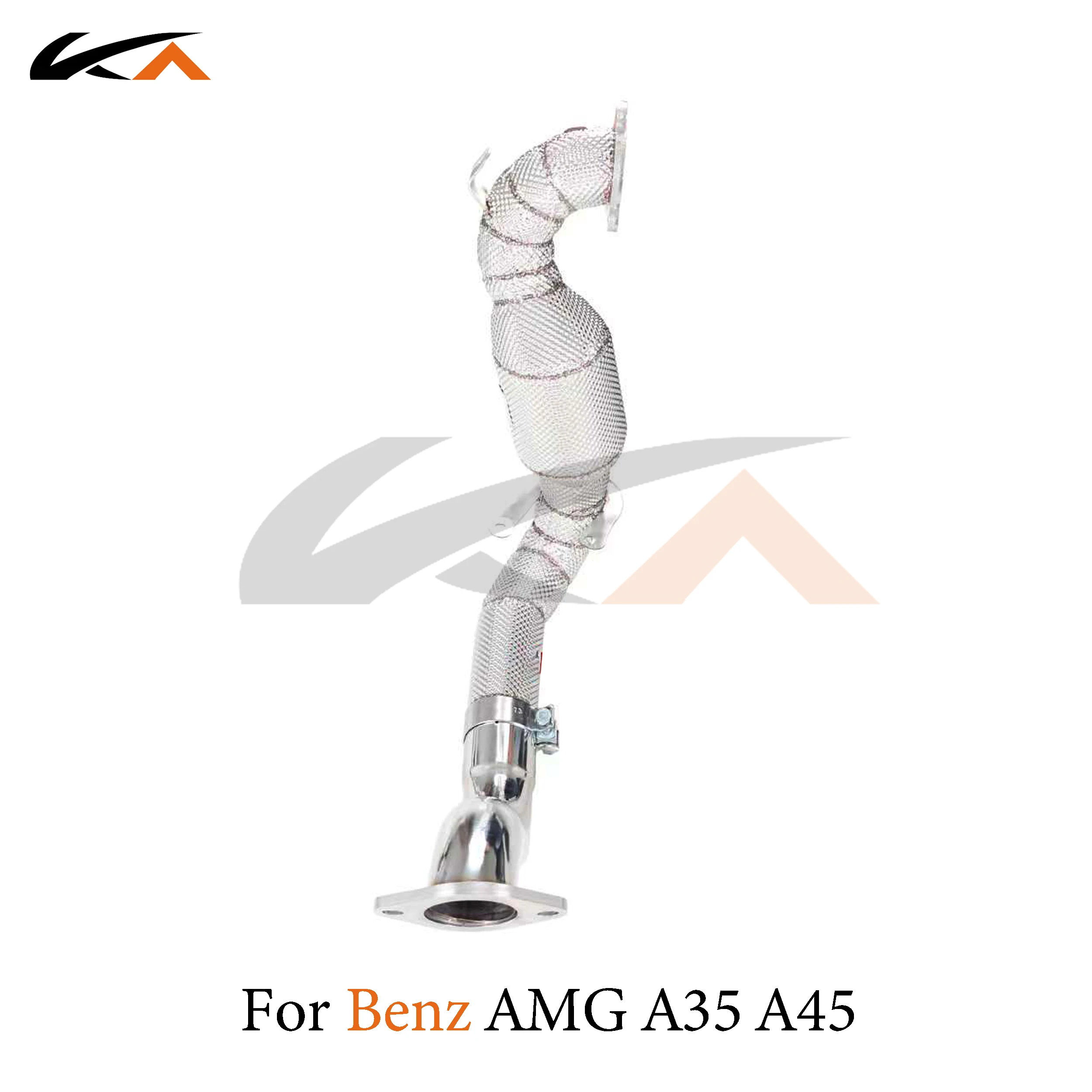 KA Tuning exhaust system header stainless downpipe for Mercedes-Benz AMG A35 2.0T axle pipe performance catalysis heat shield