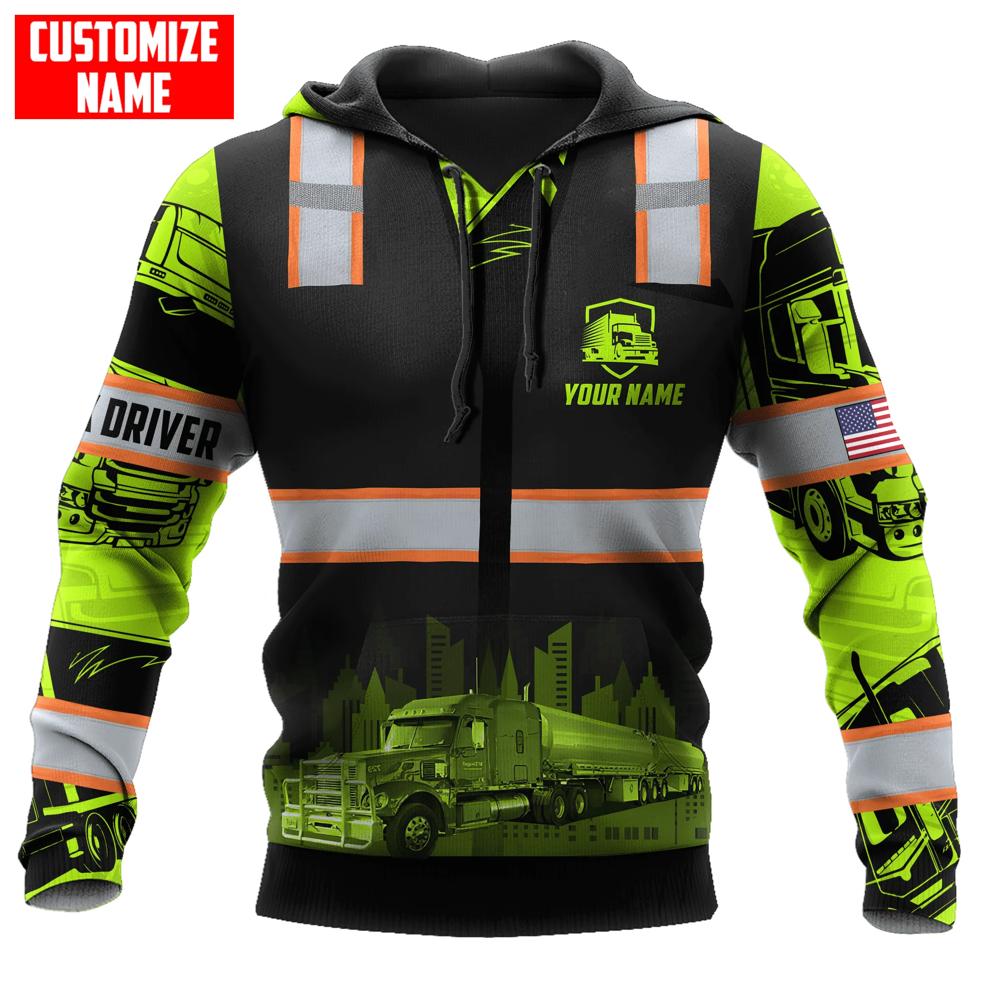 

Tank Trucker Operator Personalized 3D Print Jacket Men/Women Hooded Sweatshirt Zipper Hoodies Casual Streetwear Unisex Pullover