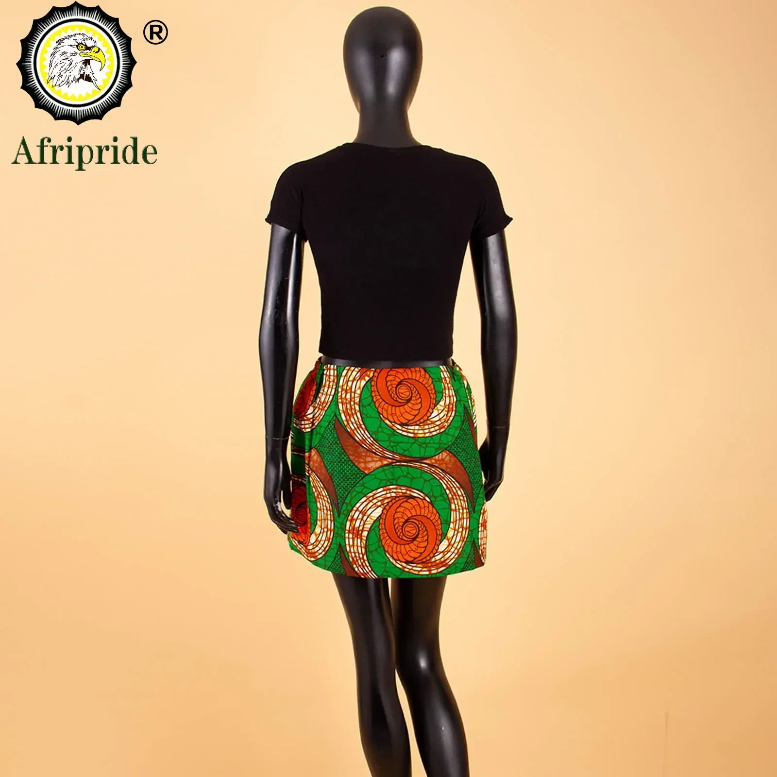 African Print Short Mini Skirts Women Summer Ruffle High Waist Skirt Ladies Streetwear Slim Bottoms African Clothes S2127006