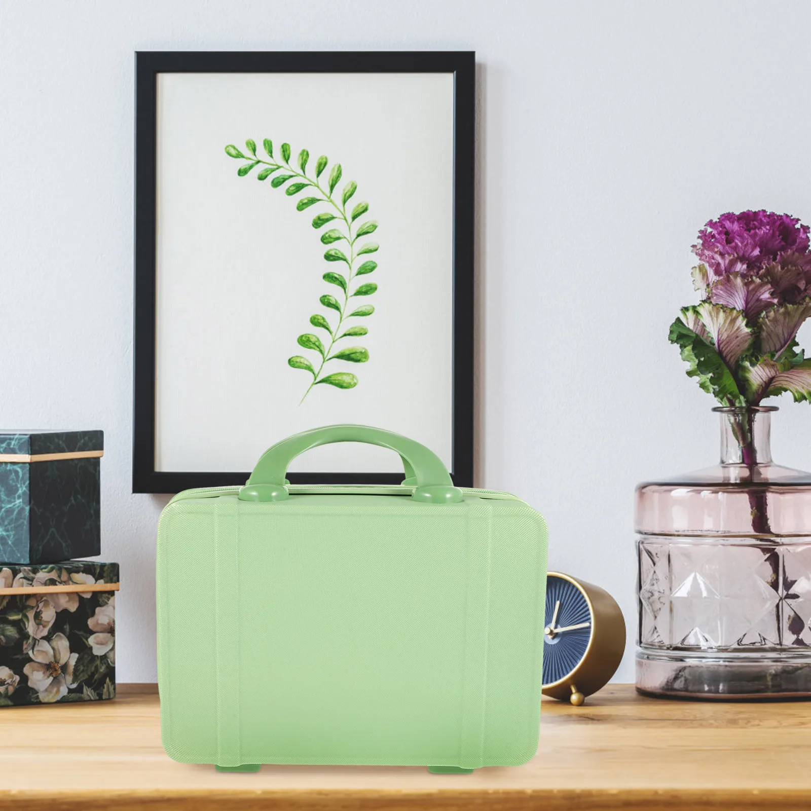 Travel Makeup Case Small Makeup Suitcase Portable Lightweight Organizer Hard Mini Suitcase Bag for Women Large Capacity