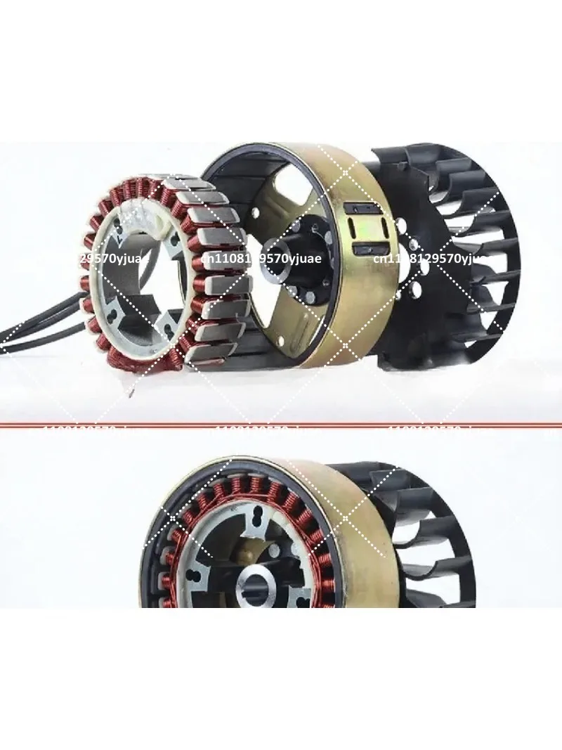 Pure Copper Range Extender Generator Rotor Coil Magnetic Cylinder Stator Accessories for 60V 48V 72V 3500W