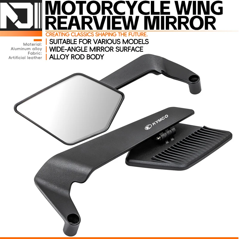 

For KYMCO CV3 DTX360 XCITING DOWNTOWN X-TOWN AK550 KYMCO Motorcycle Folding Wind Wing Aluminum Alloy Side Rearview Mirror