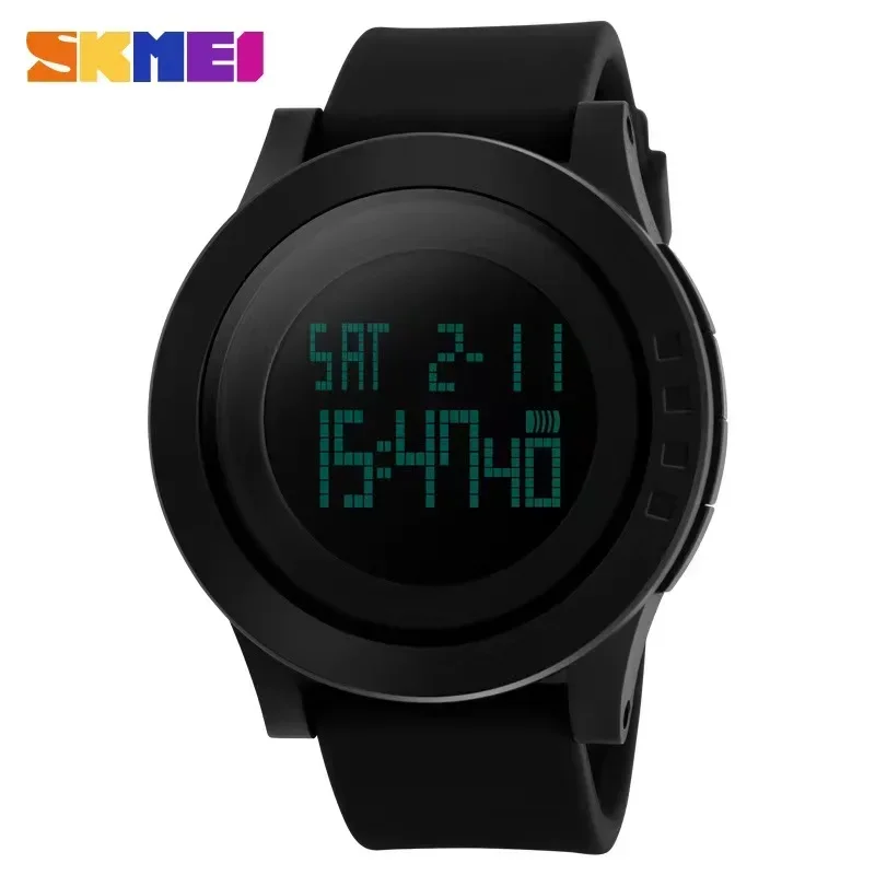 SKMEI Waterproof Alarm Calendar Watches relogio masculino Sport Watch Men LED Large Dial Digital Watch 1142