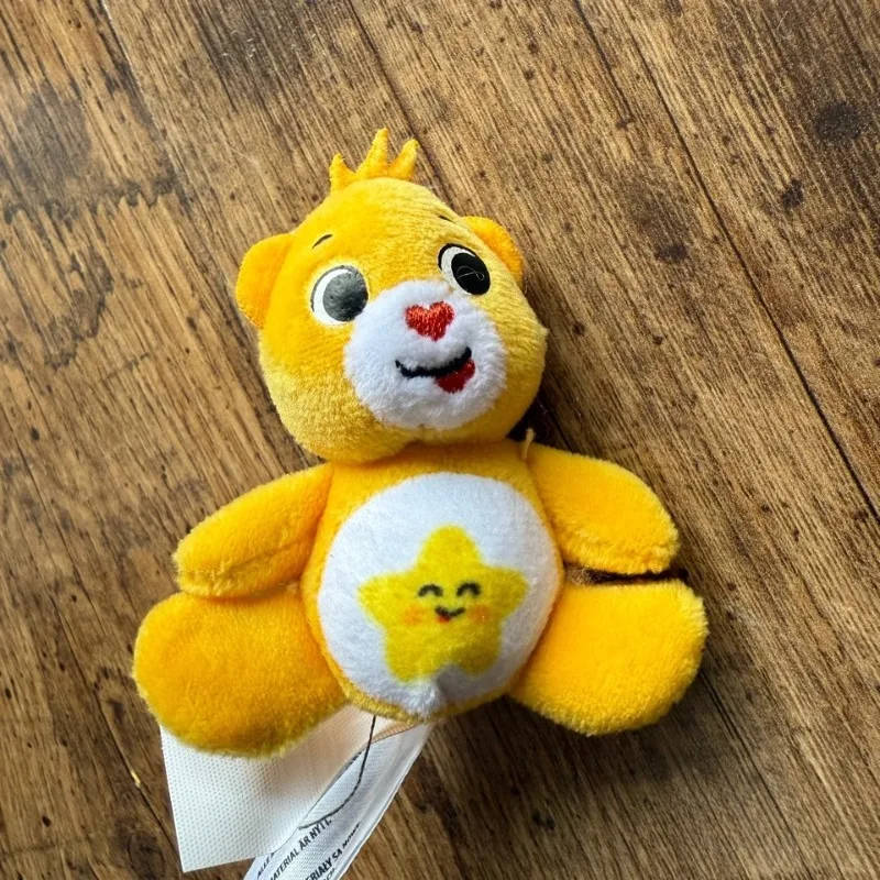 حقيقي مصغرة قوس قزح الدببة الأصفر الوردي الأرجواني الكرتون ألعاب من نسيج مخملي جامع طبعة محدودة 8 ~ 9 سنتيمتر