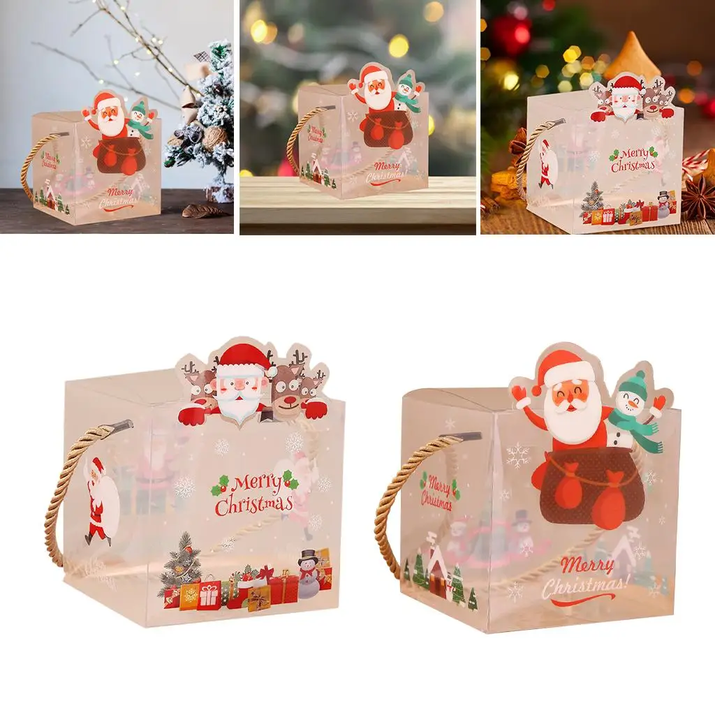 

Clear Gift Box Candy Decorative Gift Snowflake Crisp Candy Box for Christmas Festival