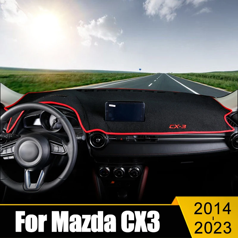 

Car Accessories For Mazda CX-3 CX3 CX 3 2014-2017 2018 2019 2020 2021 2022 2023 Dashboard Cover Avoid Light Carpets Anti-UV Mat