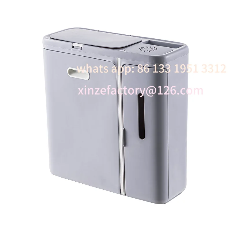 

Customizable Kitchen Trash Hanging Household Wall Hanging Storage Bucket with Lid Toilet Toilet Bathroom Wall Hanging Mini Small