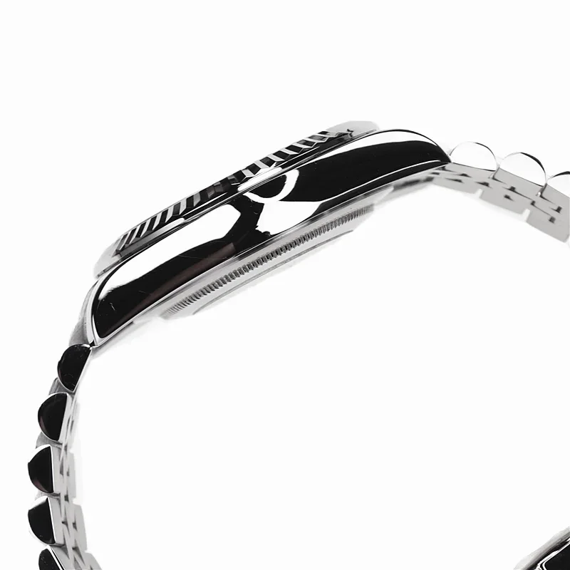 Gear Bezel Style 36mm NH35 Case Stainless Steel Strap Sapphire Crysta NH35 Watch Case Fit NH35/36 Mechanical Automatic Movement