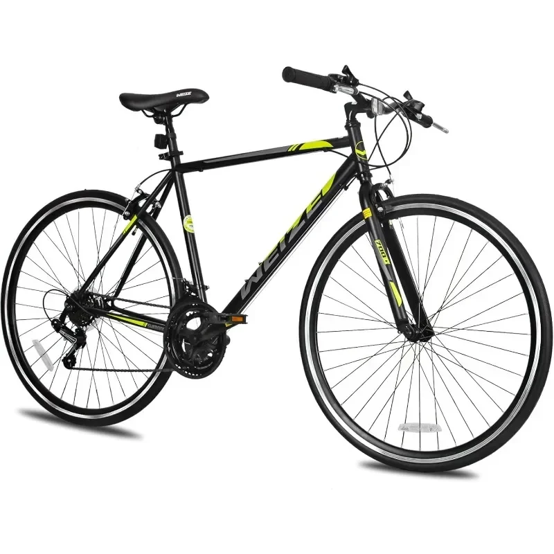 

WEIZE 700C Hybrid Bike for Adults,14Speed Road Bike,City Commuter Bicycle with Caliper Brakes,High-Carbon Steel Racing AdultBike