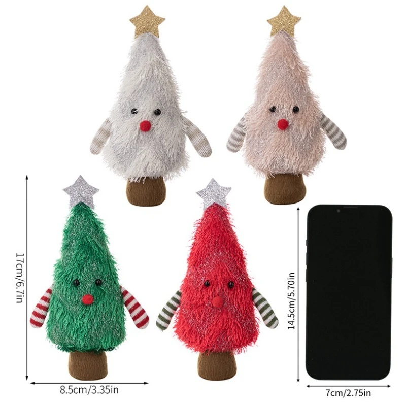 Creative Doll Ornaments Christmas Trees Decorative Festive Craft Decorations for Xmas Scene Layout At Home and On Shop Counters