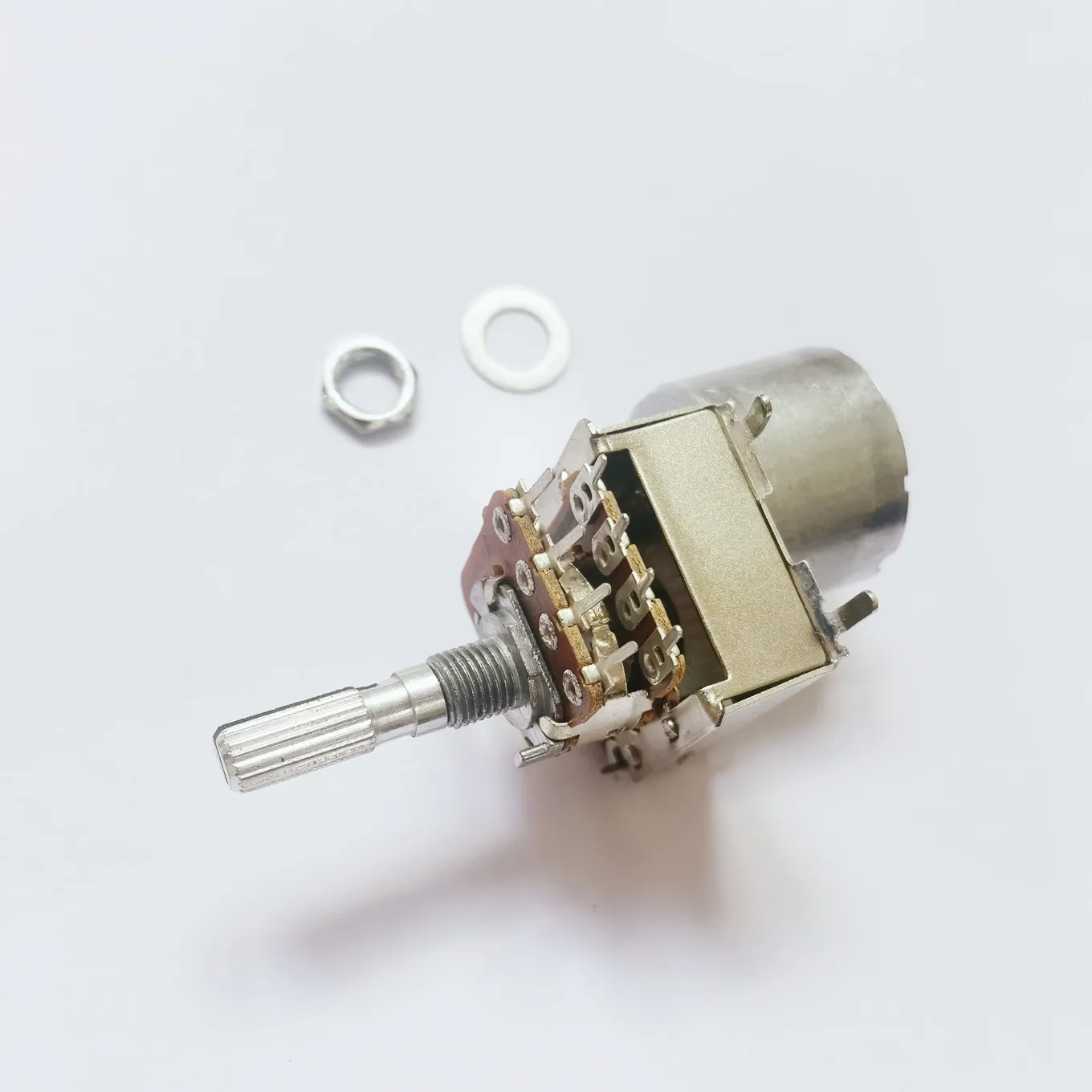 Original new 100% 148 Type dual potentiometer with motor B50K B100K handle long 25MM 8pin (SWITCH)