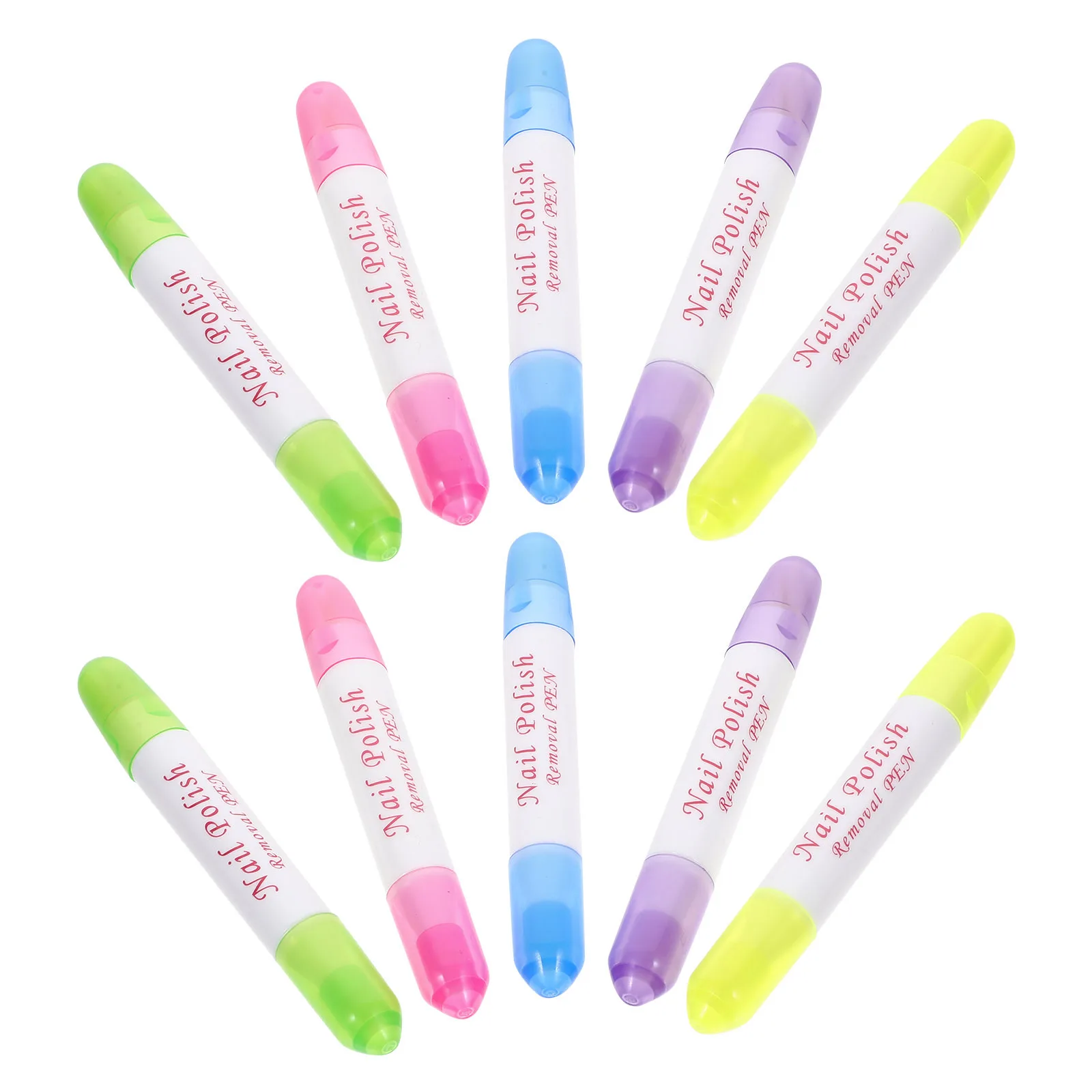 10Pcs Nagellack Entferner Stift Nachfüllbar Smooth Touch Tragbare Maniküre Werkzeug für Home Salon Nagellack Entferner Stift