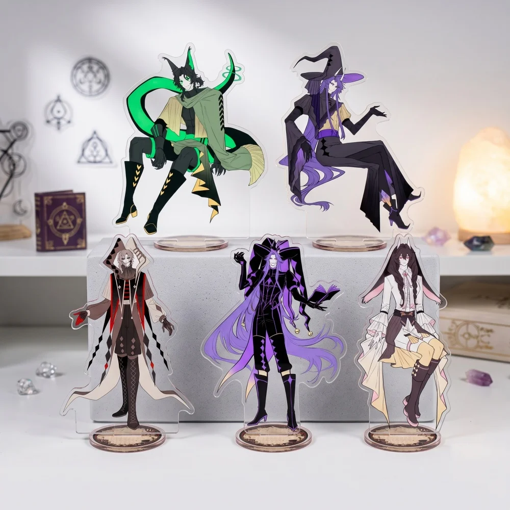 The Freak Circus Acrylic Stand Figure Halloween Witch Jester Cosplay Model Plate Desk Decor Toy Fans Gift Keychain Collectible