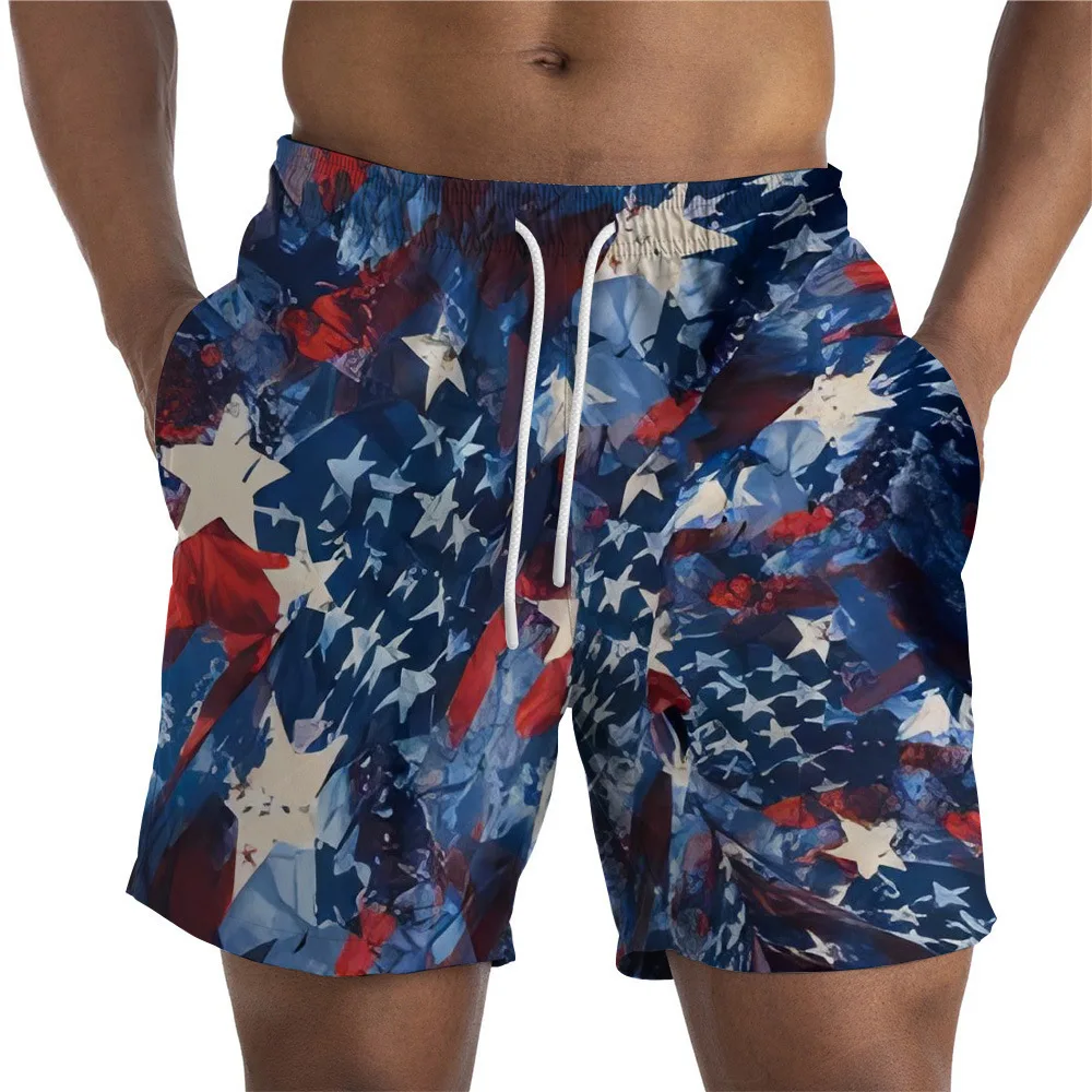 New 3D Print Independence Day Causal Clothing  Fashion Men Women Shorts Plus Size S-7XL Streetwear Pants  Cargo Shorts Men