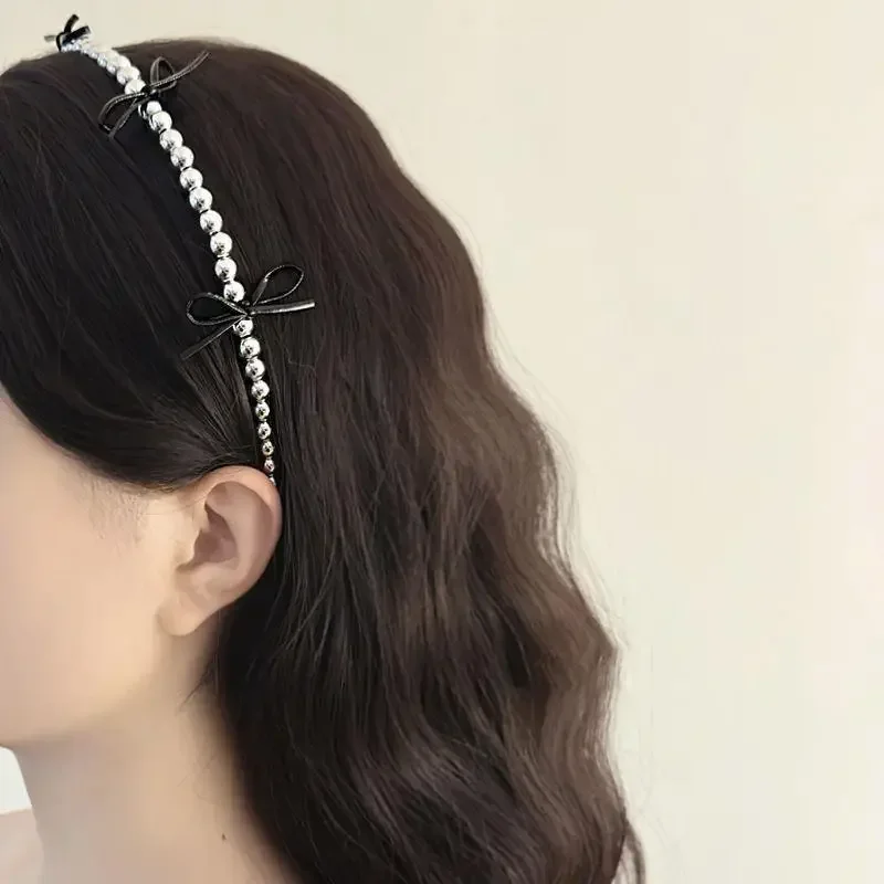 

Pearl Bow Headbands for Women Girls Sweet Bow Hairbands Ballet Style Hair Hoop Headband Fashion Hair Style Accessories
