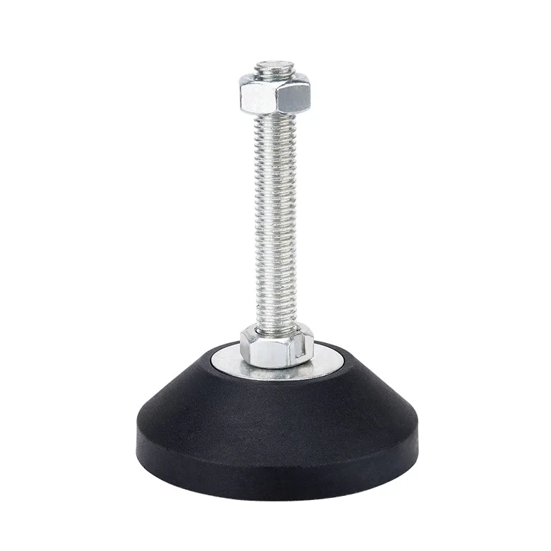 

4Pcs Adjustable Lathe Leg Dia 60mm Thread Type SS304 Stainless Steel Foot Pad Levelling Feet Swivel Base Articulating Leg M8 M10