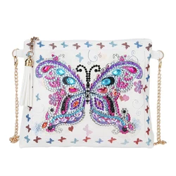 Satchel 5D DIY Diamond Painting Tote Hand Butterfly Painting Kit Diamond Art Wristband Clutch Bag arti delle donne