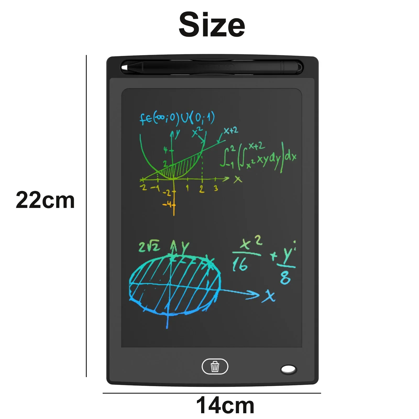 Tablet menulis LCD 8.5 inci warna papan gambar anak-anak Graffiti sketsa mainan papan tulis tangan papan gambar ajaib hadiah mainan