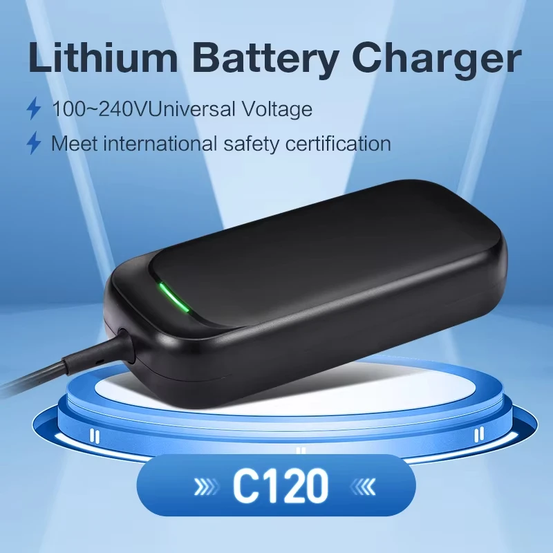 

54.6V 2A Lithium Battery Charger for 13S 48V Battery Smart Auto Stop Electric Scooter Hoverboard E Bike Replacement Charger