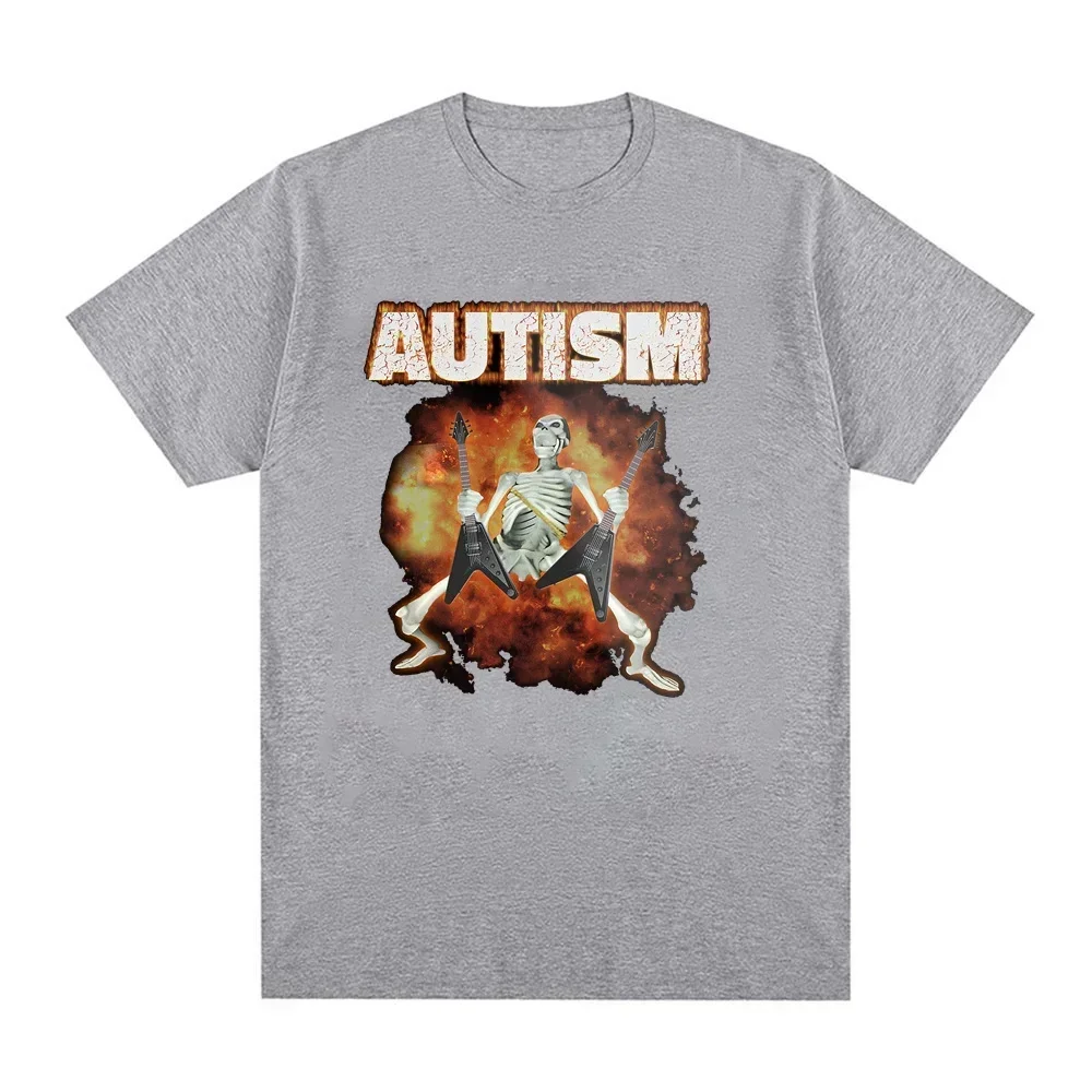 التوحد مضحك الهيكل العظمي ميمي طباعة طاقم الرقبة تي شيرت عادية فضفاض ملابس بأكمام قصيرة الصيف تي شيرت بلايز الملابس النسائية