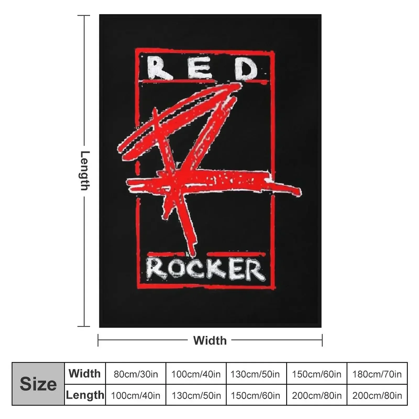 Red Rocker Throw Blanket couch cozy soft plush fuzzy picnic outdoor blanket