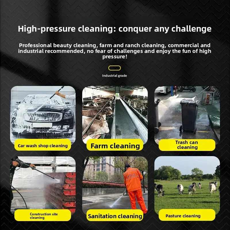 Commercial Grade High Pressure Car Washer, Removing Stubborn Grime, Grease, and Paint from Concrete and Industrial Equipment