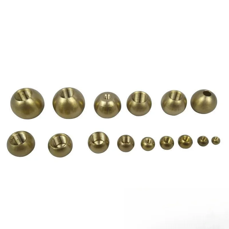 yes5pcs Brass Ball with Thread Hole M4 M5 M6 M8 for CNC Lathes Copper Coolant Nozzles Turret Toolholder Ball Sprayer Nozzle