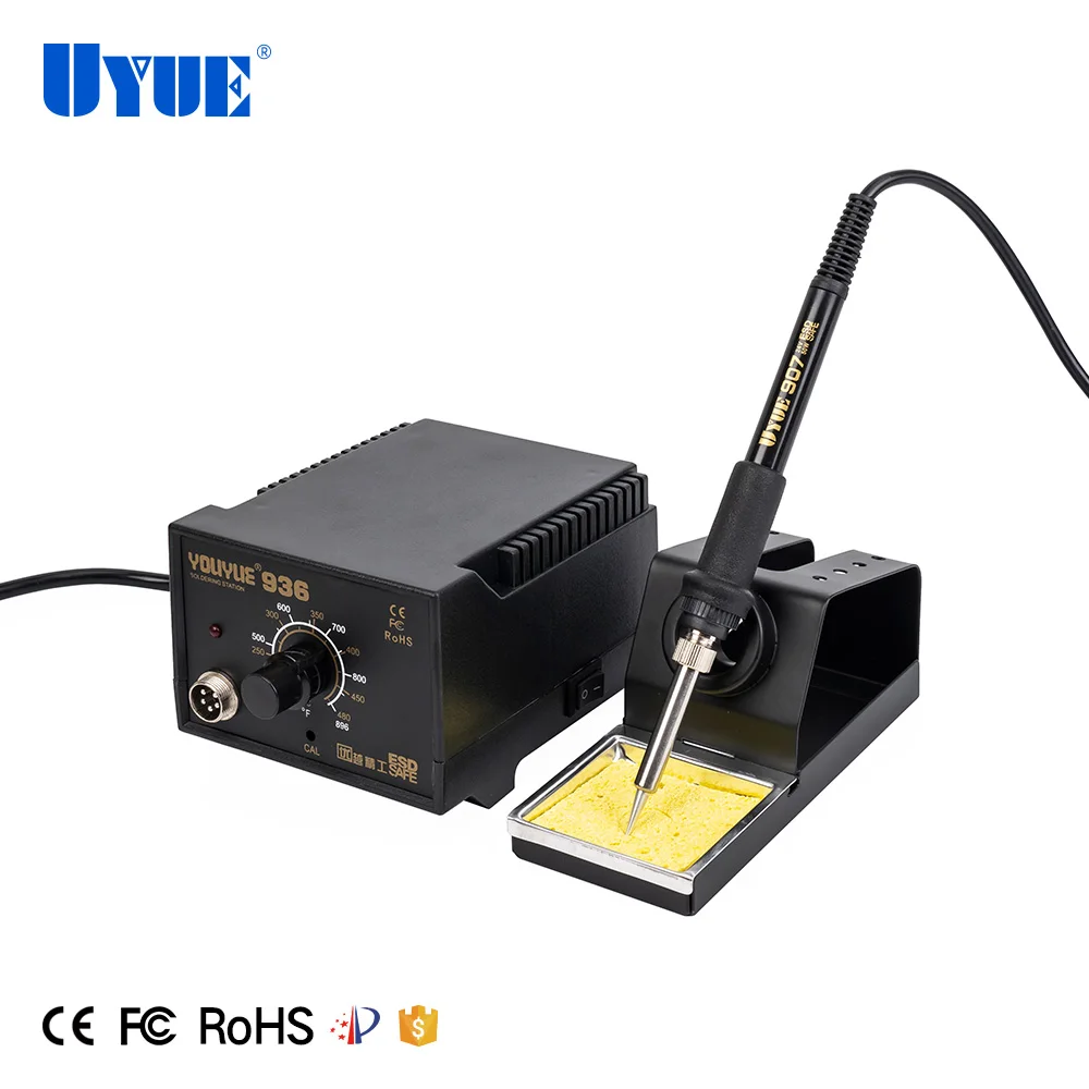 60W Electronic Soldering Iron Set SMD Soldering Station With Iron Rack Frame UYUE 936 Constant Temperature 200-480℃